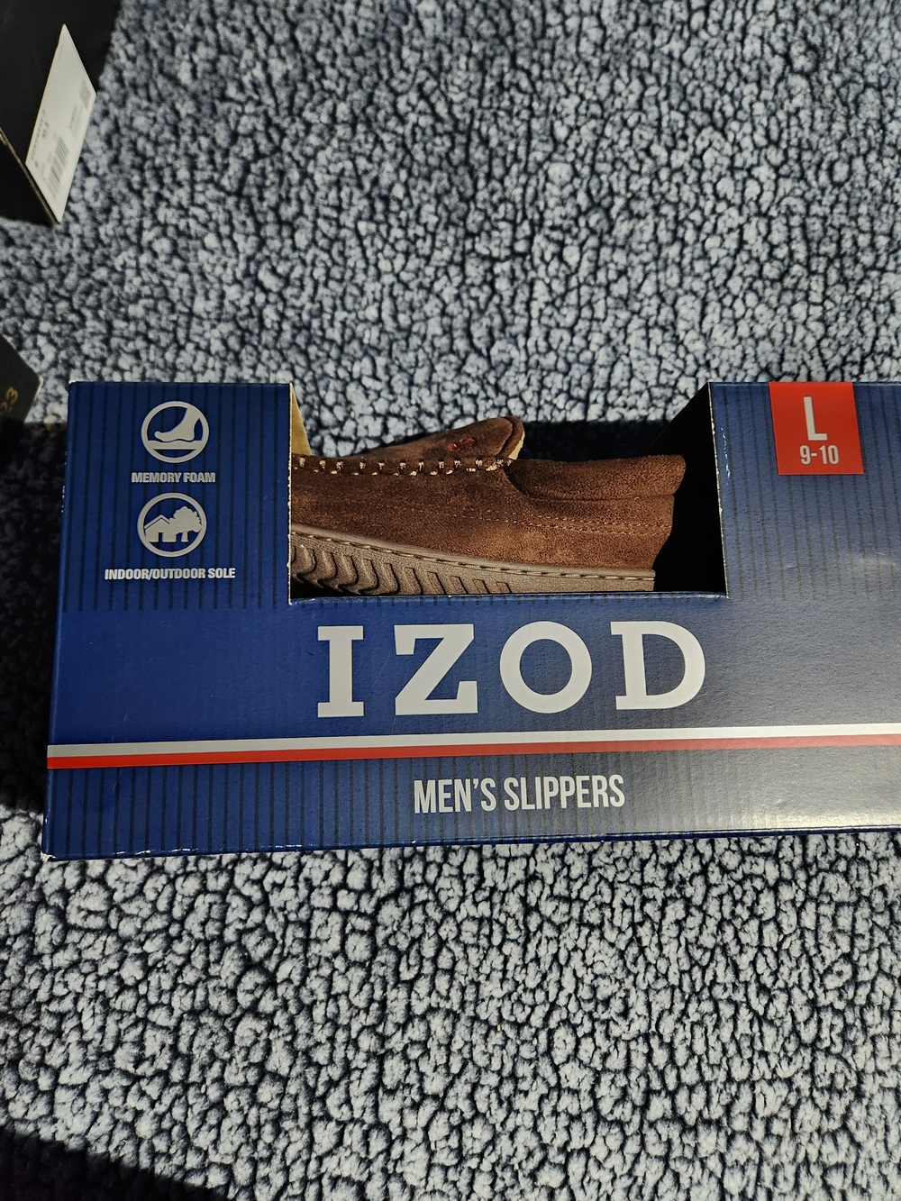 Izod Men's Brown Suede Slip-On Loafers